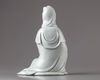 A dehua glazed figure of guanyin