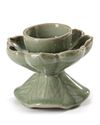 A CHINESE LONGQUAN OIL LAMP, MING DYNASTY 16TH CENTURY