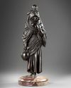A BRONZE STATUE OF A LADY, DEMETRE CHIPARUS, 20TH CENTURY