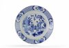 A Large Chinese blue and white 'ladies' plate