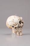 An Ivory memento mori skull