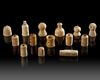 FOURTEEN CHESS AND OTHER GAMING PIECES, PERSIA, 9TH-11TH CENTURY
