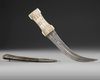 A PERSIAN  BONE -HILTED- DAGGER, 19TH CENTURY
