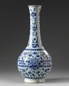 A Chinese blue and white bottle vase