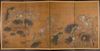 A Japanese screen with lotus