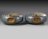A PAIR OF CHINESE CLOISONNÉ ENAMEL MOON-FLASKS, CHINA, QING DYNASTY (1644-1911)
