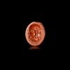RED JASPER INTAGLIO OF SILENUS’ FACE ROMAN, 1ST–2ND CENTURY A.D.