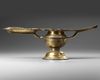 A GILT BRONZE OIL-LAMP, SOUTH INDIA, 17TH CENTURY