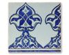 A PAIR OF DAMASCUS UNDERGLAZE PAINTED POTTERY BORDER TILES, SYRIA, 17TH CENTURY