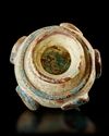 A SMALL BOTTLE WITH PASTILATED, SYRIA OR PERSIA, 8TH -11TH CENTURY