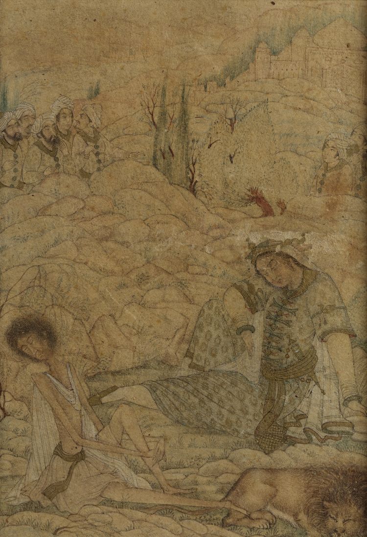 A Persian miniature. The ascete
