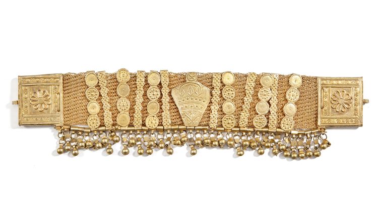 AN OTTOMAN SILVER BRACELET, 19TH CENTURY