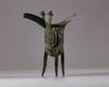 A Chinese bronze tripod ritual tripod vessel, jue