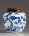 A Chinese blue and white pot