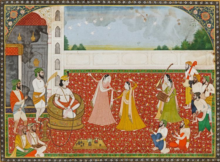 RAJA HIRA SINGH DOGRA ENJOYING A NAUTCH, 19TH CENTURY