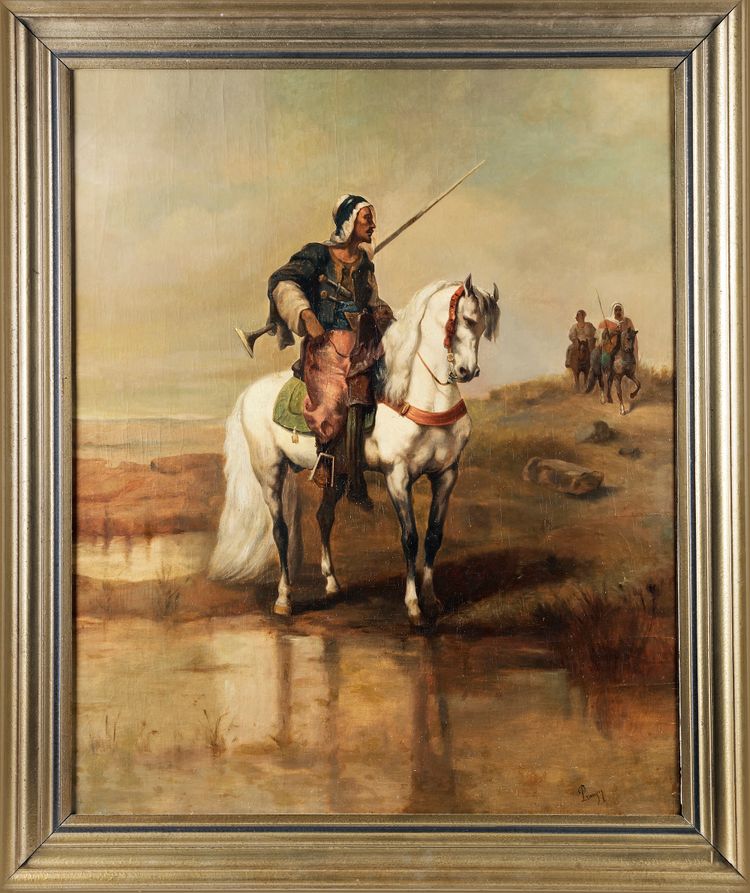 AN ORIENTALIST SCHOOL PAINTING, NORTH AFRICA, LATE 19TH CENTURY