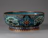 A Chinese cloisonne enamel 'Flowers of the Four Seasons' bowl