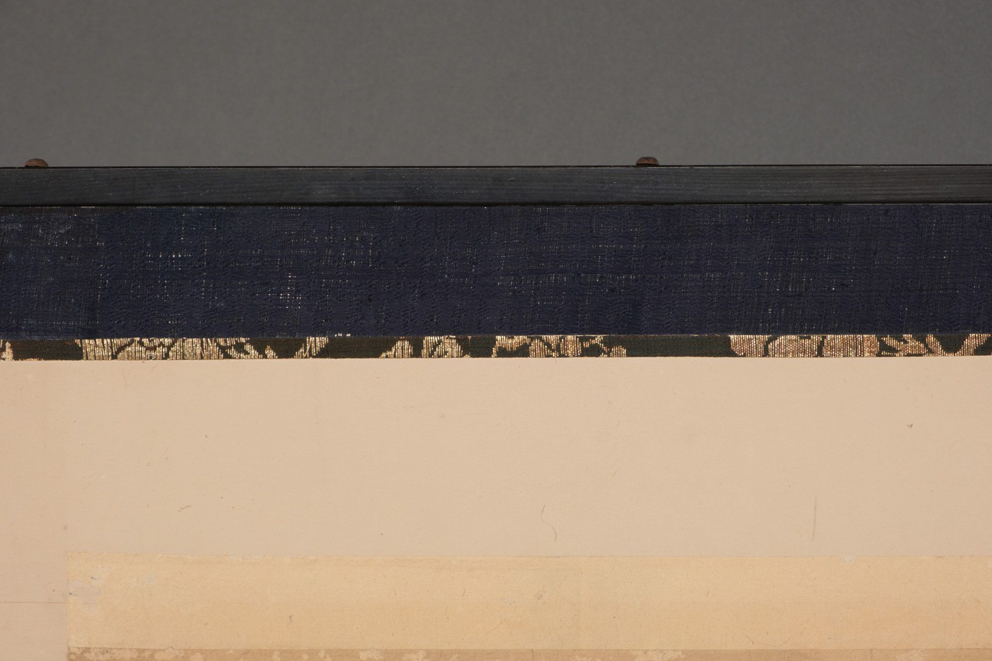 A LARGE JAPANESE SIX-PANEL SCREEN WITH HAWKS, LATE EDO PERIOD