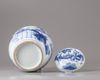 A Chinese blue and white pot and cover