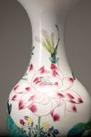 A baluster famille rose vase