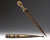 A WALRUS IVORY-HILTED CAUCASIAN DAGGER (KINDJAL)