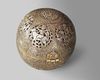 A MAMLUK REVIVAL SILVER INLAID SPHERICAL BRASS CENSER, 19TH CENTURY