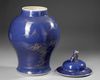 CHINESE COBALT BLUE JAR AND COVER, 19TH CENTURY