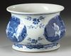 A Chinese blue and white censer
