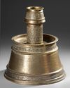 A FINE OTTOMAN GILT-BRASS CANDLESTICK, LATE 18TH–EARLY 19TH CENTURY