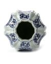 A CHINESE BLUE AND WHITE LOBBED JAR, MING DYNASTY
