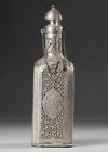 A PERSIAN SILVER FILIGREE AND PIERCED SCENT BOTTLE, QAJAR PERIOD LATE19TH/EARLY 20TH CENTURY
