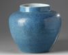 A Chinese robin’s egg-glazed incised 'lotus' jar