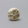 Two Part Ivory Manju Netsuke with Tennin