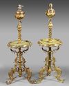 A PAIR OF ORMOLU FLOOR LAMPS, 19TH CENTURY
