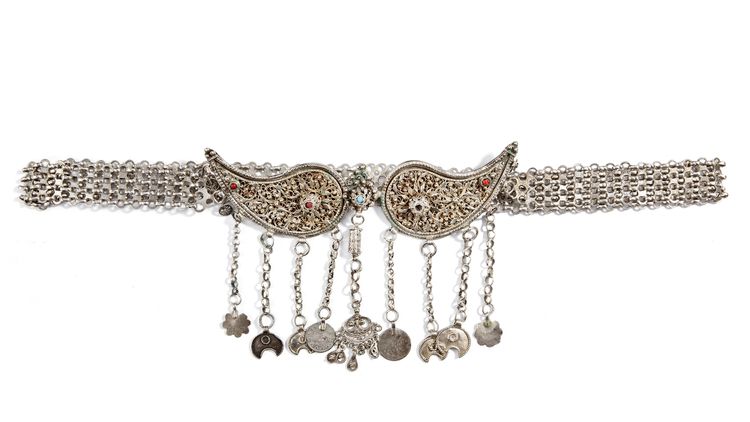 AN OTTOMAN SILVER BELT, 19TH CENTURY