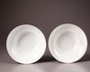 A pair of Chinese famille rose ‘Wu Shuang Pu’ ogee bowls