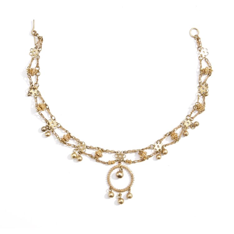 AN ISLAMIC SILVER NECKLACE, INDIA, 20TH CENTURY