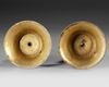 TWO OTTOMAN ENGRAVED BARASS CANDLESTICKS , TURKEY 17TH CENTURY