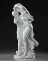A FRENCH BISCUIT STATUE, SIGNED BY MOREAU (1834-1917)