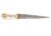 A LATE SAFAVID BONE-HILTED DAGGER (KANJER), PERSIA, DATED 1121 AH/1709 AD