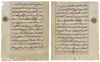 A QURAN SECTION IN MAGHRIBI SCRIPT, NORTH AFRICA OR ANDALUSIA, 13TH-14TH CENTURY