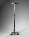 A LARGE BRONZE BYZANTINE LAMP STAND, 6TH-7TH CENTURY AD