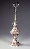 AN OTTOMAN SILVER ROSEWATER BOTTLE, 18TH-19TH CENTURY