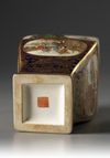 A Japanese Square-Shaped Satsuma Vase