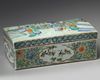 A Chinese famille verte stationery box