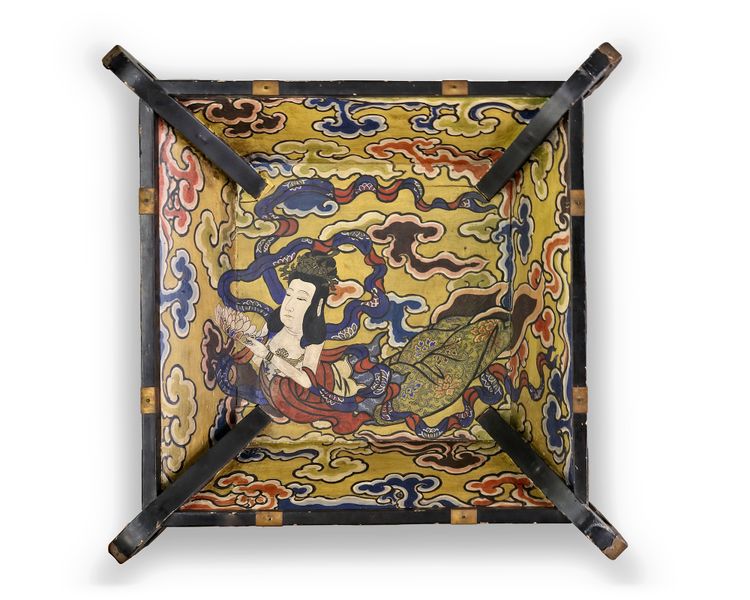 A SQUARE WOODEN CANOPY (TENGAI), 19TH CENTURY