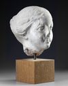 A MARBLE FEMALE HEAD, 17TH-18TH CENTURY