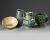 A group of four Islamic pottery objects