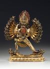 A gilt-bronze figure of Vajrabhairava and Vajra Vetali