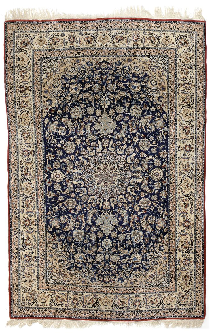 A NAIN TUDESHK RUG, 20TH CENTURY